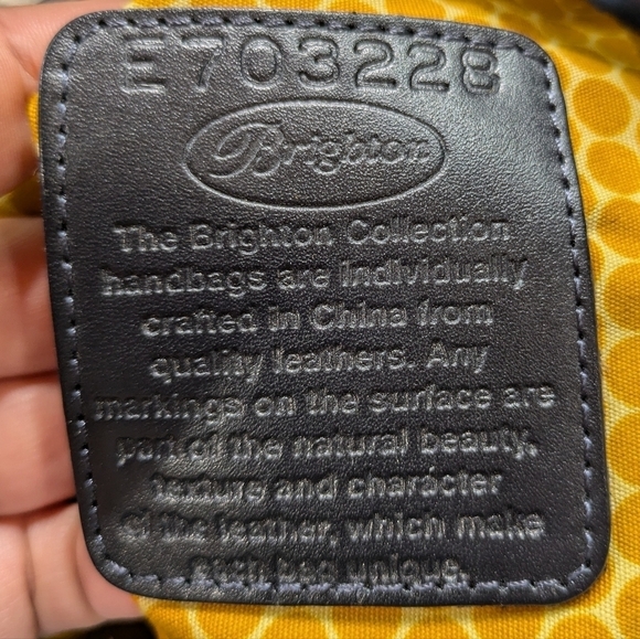 Brighton blue small patent leather shoulder bag - Picture 11 of 13